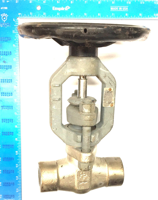 HP 2500 1/2" Globe Gate Valve H16 4404 SA182 F316L USED