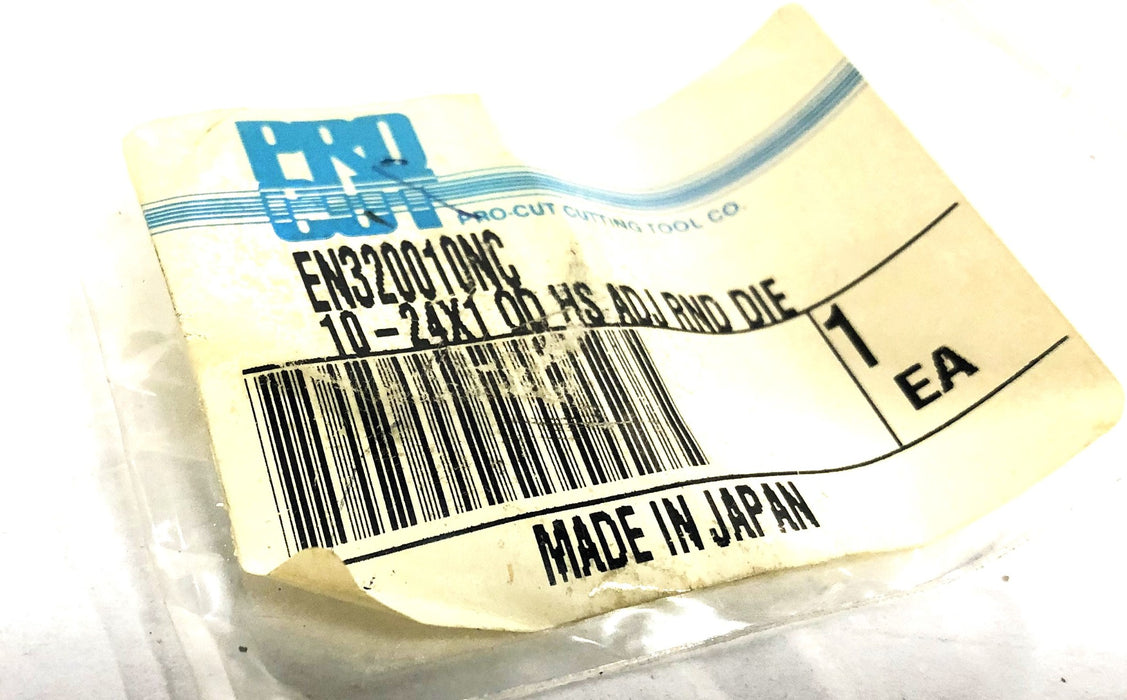 ProCut 10-24X1 OD HS ADJ Round Die EN320010NC NOS