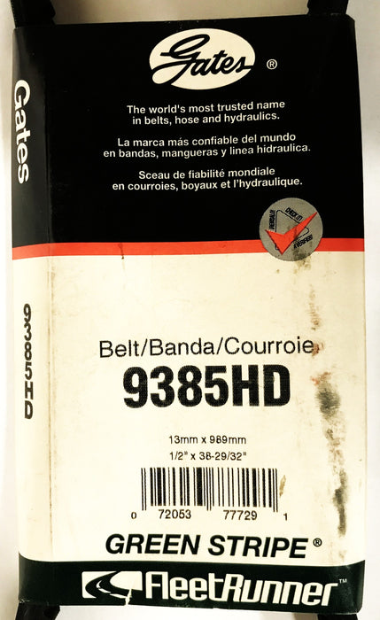 Gates Accessory Drove Belt 9385HD NOS
