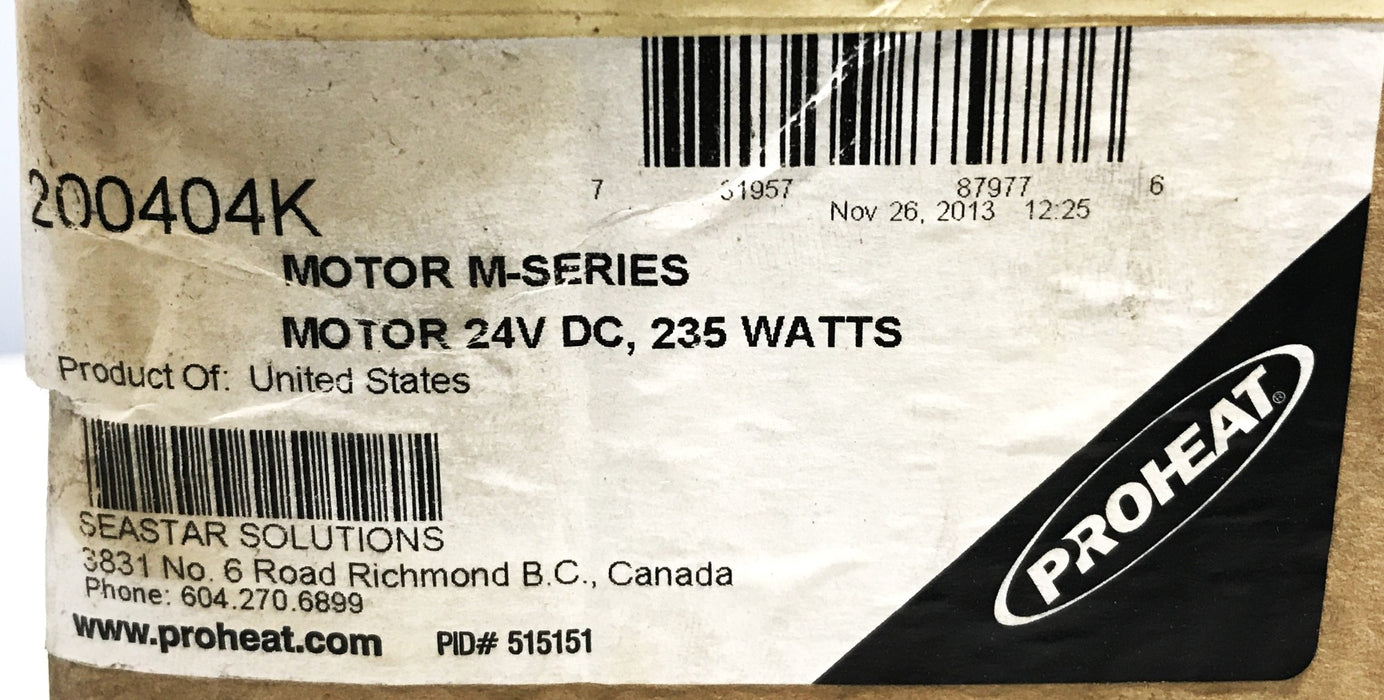Proheat 24 Volt Replacement Motor 200404K NOS
