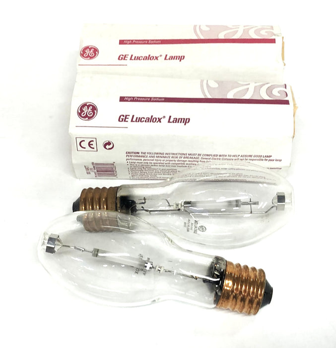 GE Lucalox 100W E-23-1/2 High Pressure Sodium Lamps LU100 (44037) [Lot of 2] NOS