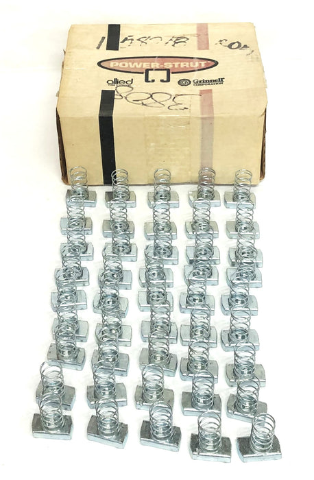 Power-Strut RS 3/8 Inch EG Finish Spring Nut 716281 [Lot of 45] NOS