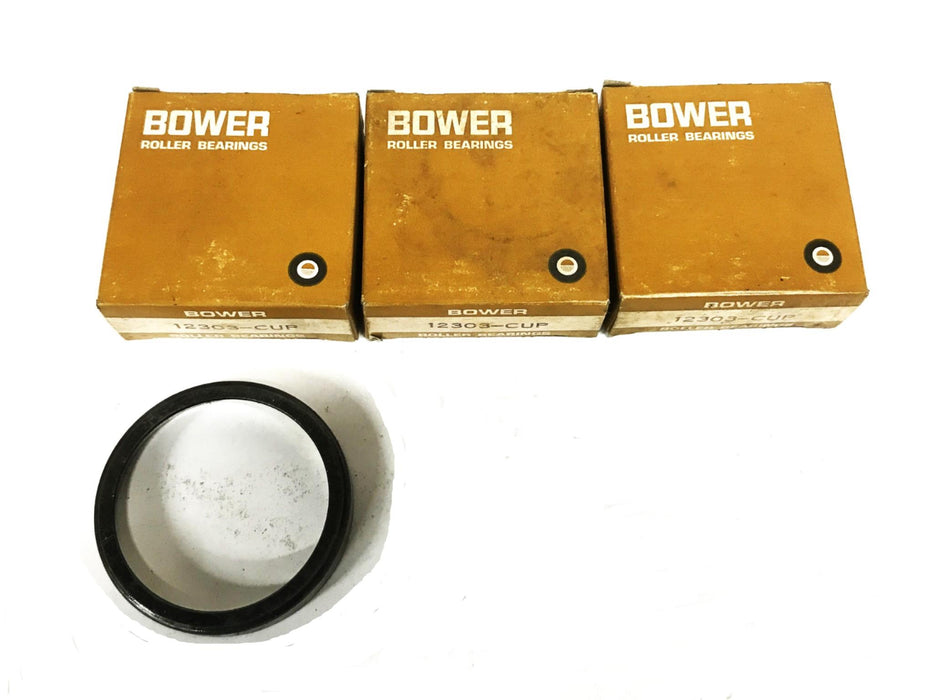 Bower Tapered Roller bearing Cup 12303 [Lot of 3] NOS