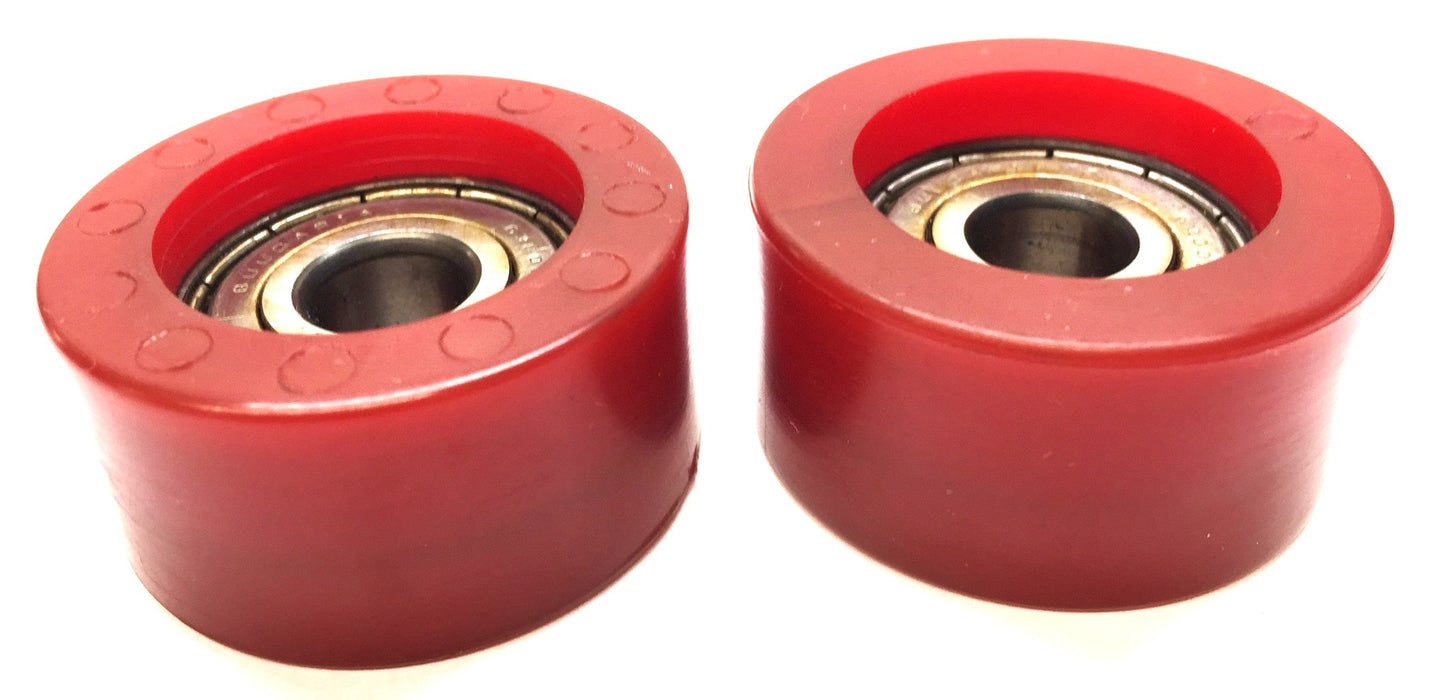 BM3 20mmX40mm Red Polyurethane Tread Guide Roller 60149 [Lot of 2] NOS