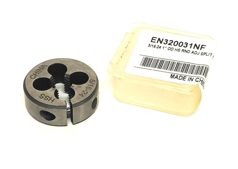 Unbranded 5/16-24X1 Inch OD Round HS ADJ Split Die EN320031NF NOS