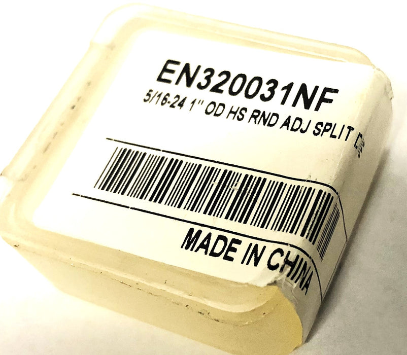Unbranded 5/16-24X1 Inch OD Round HS ADJ Split Die EN320031NF NOS