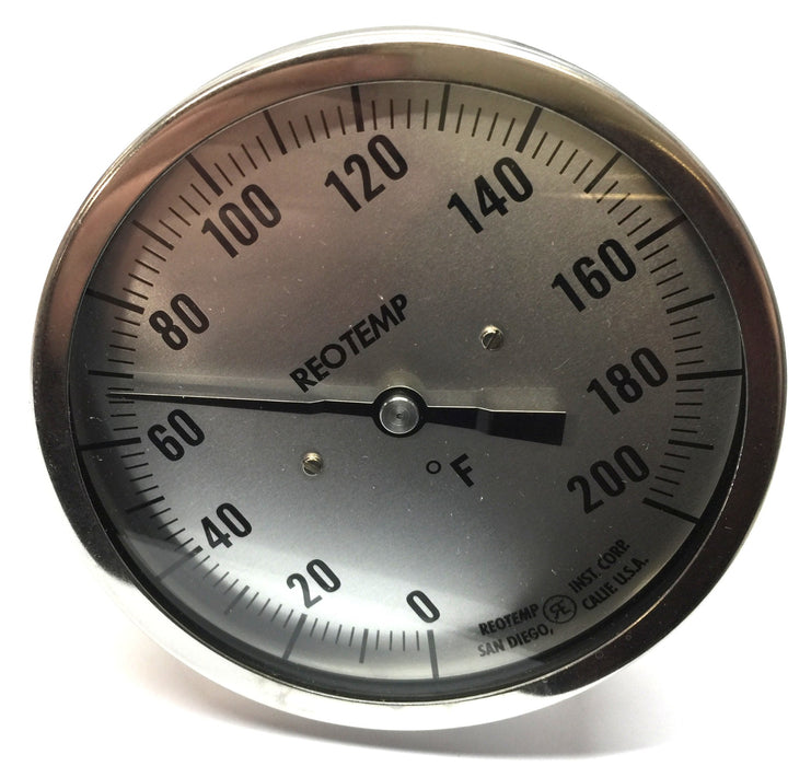 Reotemp Model: "J" 0-200F Range 2-1/2" Stem Thermometer 6685360460 NOS