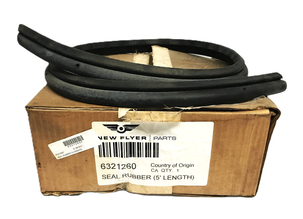 New Flyer MCC 5-foot Rubber Seal 6321260 NOS