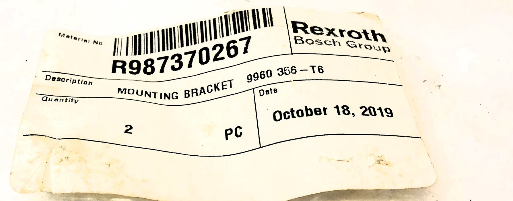 Rexroth Hydraulic Pump Mounting Bracket R987370267 NOS