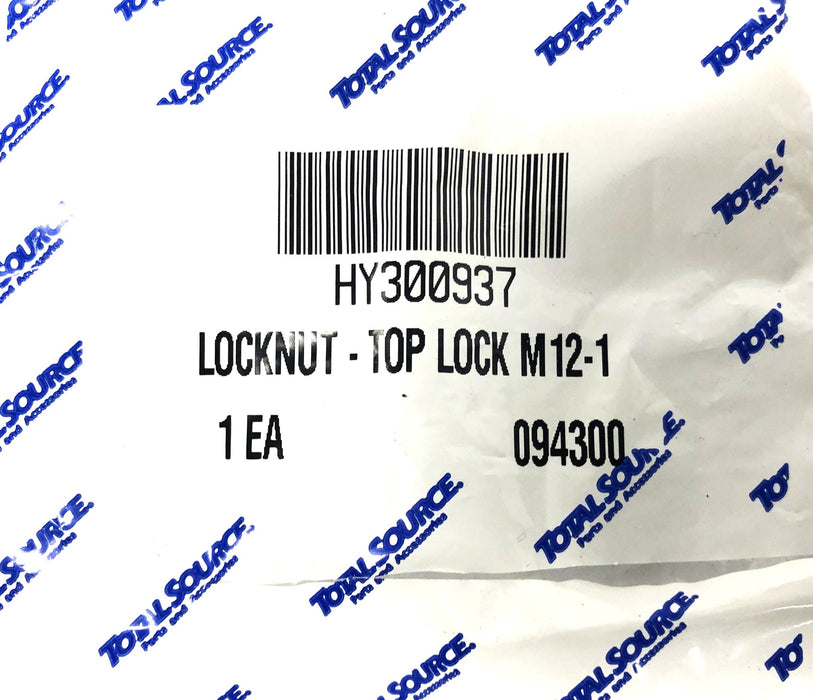 Total Source Top Lock M12-1 Locknut For Forklift HY300937 [Lot of 4] NOS