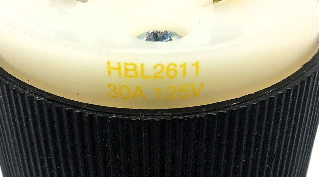 Hubbell 30A 125V Wire Twist Locking Plug HBL2611 [Lot of 3] NOS