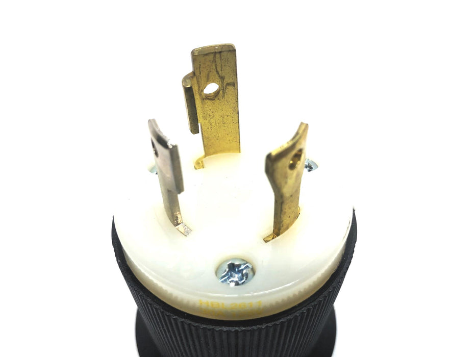 Hubbell 30A 125V Wire Twist Locking Plug HBL2611 [Lot of 3] NOS