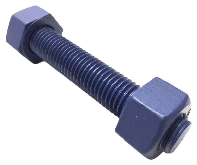Technip 3/4 x 110mm Xylan Blue PTFE B7 Stud(1) with 2H Nut(2) [Lot of 5] NOS