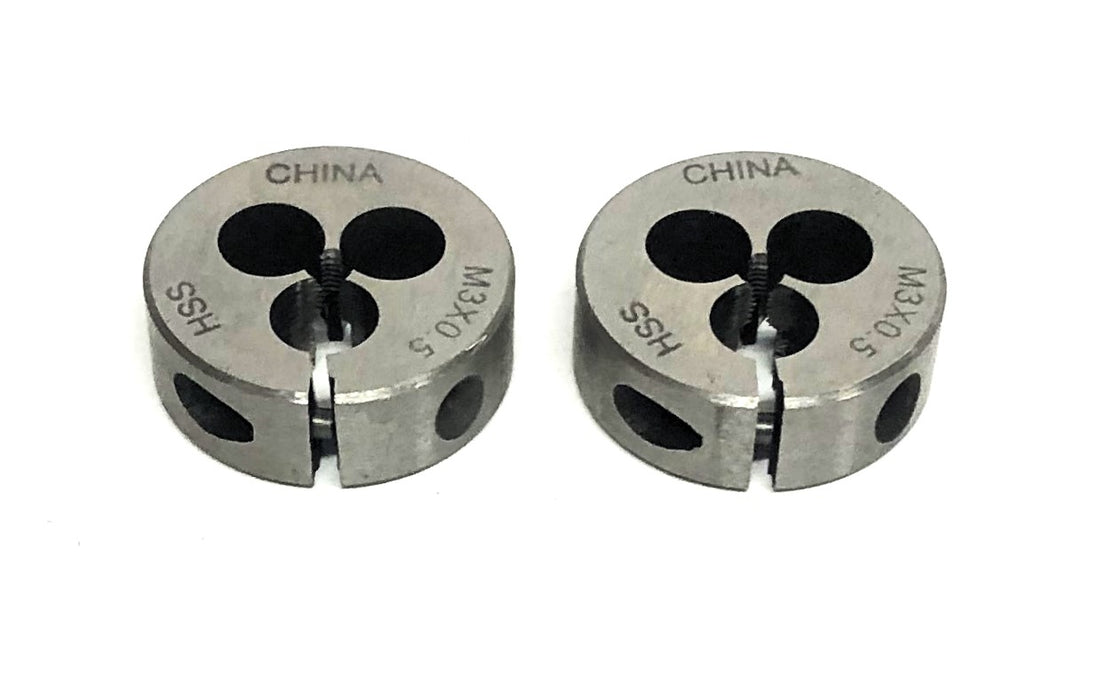 Unbranded HSS Round Die M3X.05 [Lot of 2] NOS