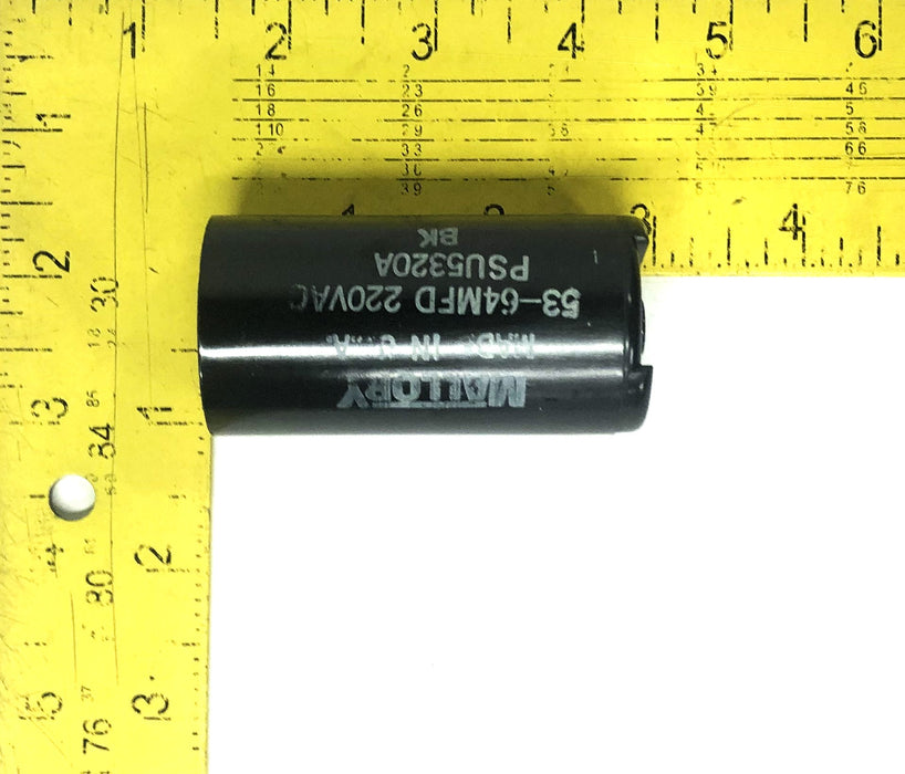 Mallory 53-64MFD 220VAC DCI 114326-21381 Capacitor PSU5320A [Lot of 2] NOS