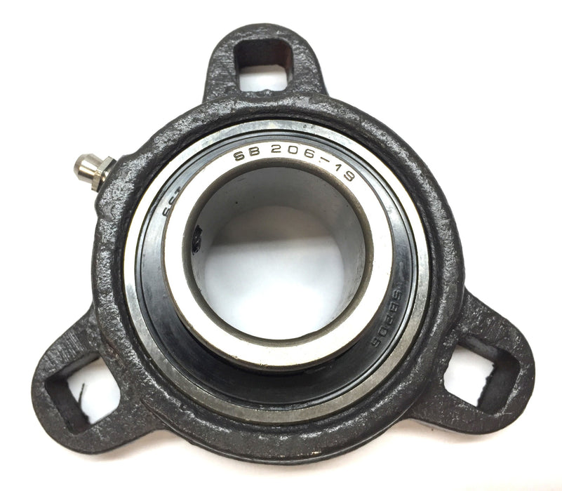 SST 3-Hole Bearing Mount with Zerk Fitting FCT206 (SB206-19) NOS