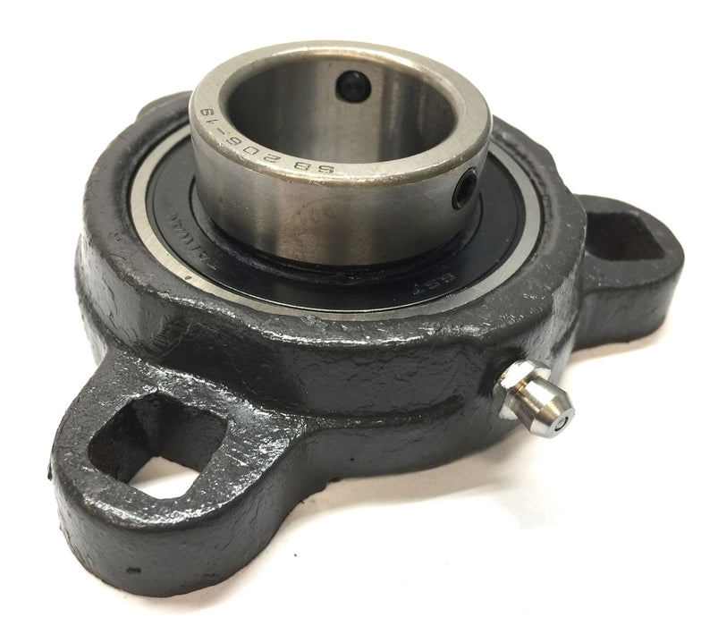 SST 3-Hole Bearing Mount with Zerk Fitting FCT206 (SB206-19) NOS