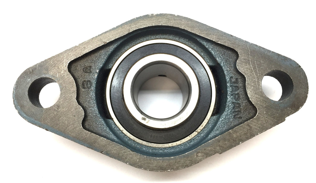 Asahi 2-Bolt Pillow Block Bearing Assembly w/o Zerk Fitting FL206 (UC206-18) NOS