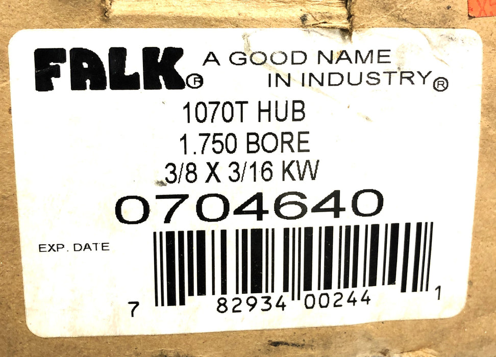 Falk Hub 1070T 1.7500 inch Bore 704640-4 NOS