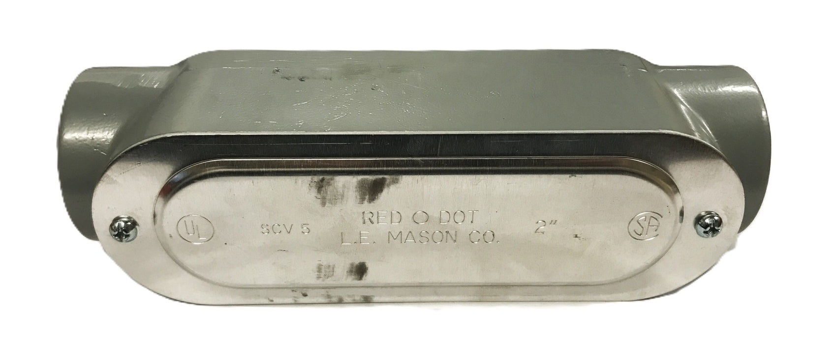 Red O Dot 2 inch Conduit Pull Box Body and Cover SCV5 NOS