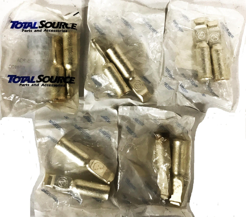 Total Source 2-3/8 inch Forklift Battery Connector SY944 [Lot of 10] NOS