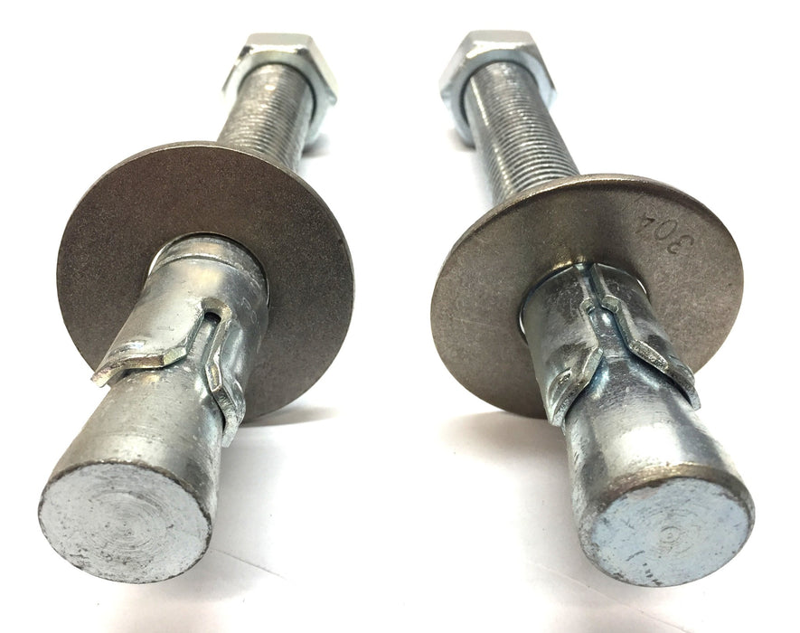 Powers Wedge Stud Anchor with Nut and 304 Washer 1" x 9" [Lot of 2] NOS