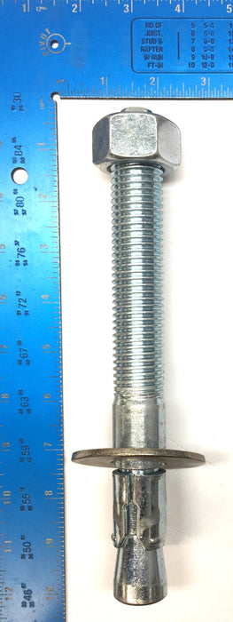 Powers Wedge Stud Anchor with Nut and 304 Washer 1" x 9" [Lot of 2] NOS
