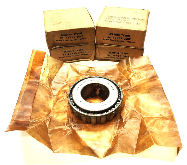 Tyson Taper Cone Bearing 26883 [Lot of 4] NOS