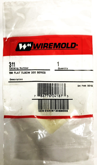 Wiremold Raceway 90-Degree Flat Elbow White 311 [Lot of 13] NOS