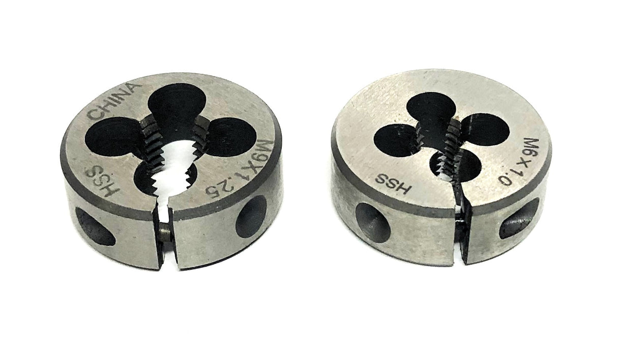 Unbranded HSS Round Die M9X1.25/M6X1.0 [Lot of 2] NOS