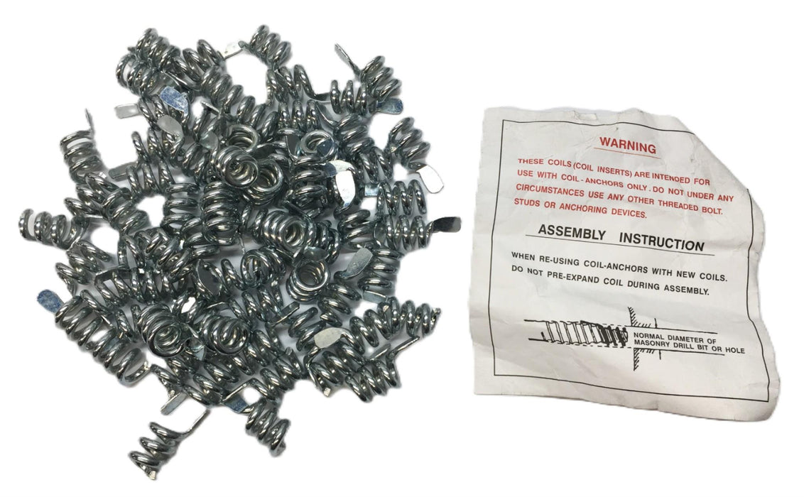 Unbranded 1/2" Coil Anchor Tang HCT 255988 [Lot of 68] NOS