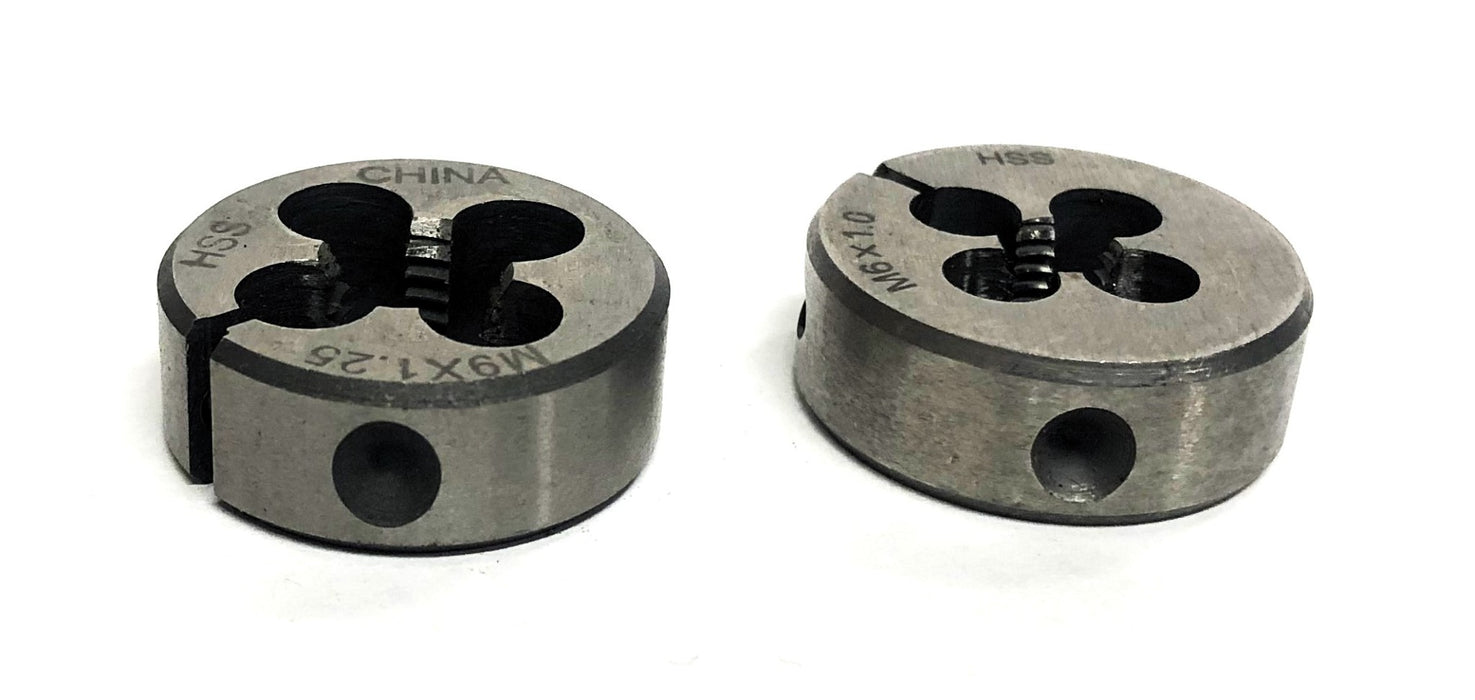 Unbranded HSS Round Die M9X1.25/M6X1.0 [Lot of 2] NOS