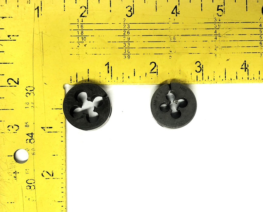 Unbranded HSS Round Die M9X1.25/M6X1.0 [Lot of 2] NOS