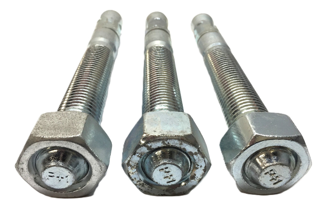Powers Wedge Stud Anchor and Nut (No Washer Included) 1" x 9" [Lot of 3] NOS