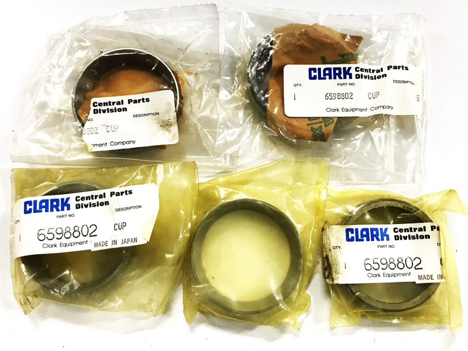 Clark Equipment Tapered Roller Bearing Cup 6598802 [Lot of 5] NOS