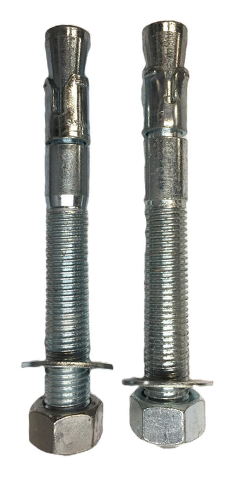 Powers Wedge Stud Anchor with Washer and Nut 1" x 9" [Lot of 2] NOS