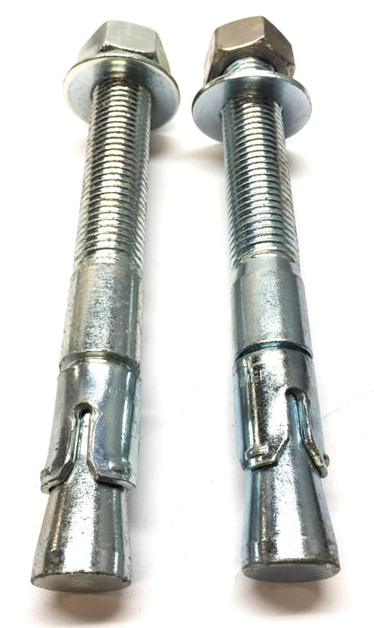Powers Wedge Stud Anchor with Washer and Nut 1" x 9" [Lot of 2] NOS