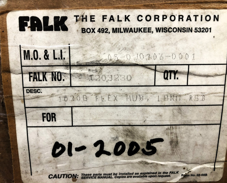 Falk Hub 1020G 2.7539 inch Bore 1203230 NOS