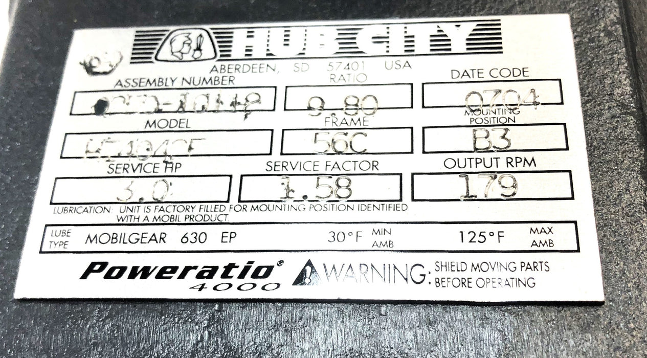 Hub City Poweratio 4000 Gear Box HI4042E NOS