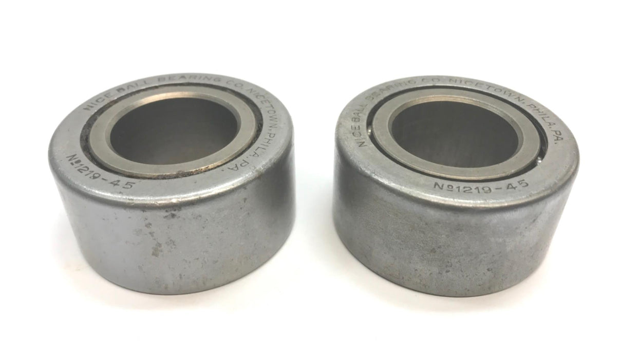 Nice Unground Ball Bearing (No Box) 1219-45 [Lot of 2] NOS