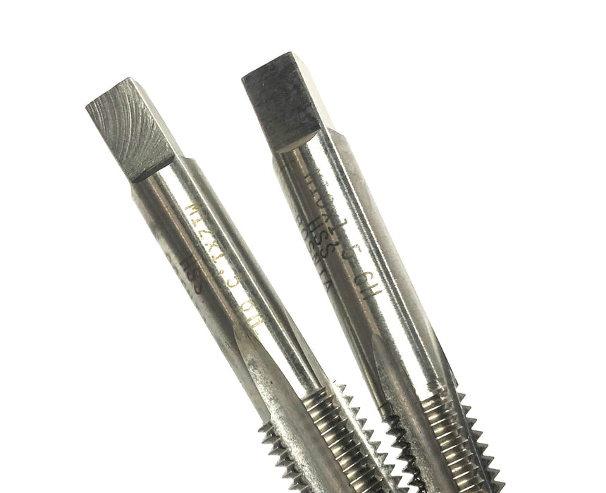 Unbranded M10X1.5/M12X1.5 HSS Bottom/Taper Taps 1.5 6H [Lot of 2] NOS