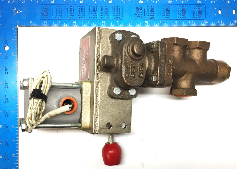 Laurence 125/DC/C Form 'M' Rotary Shaft Solenoid 125 psi Valve 3402WA79DC USED