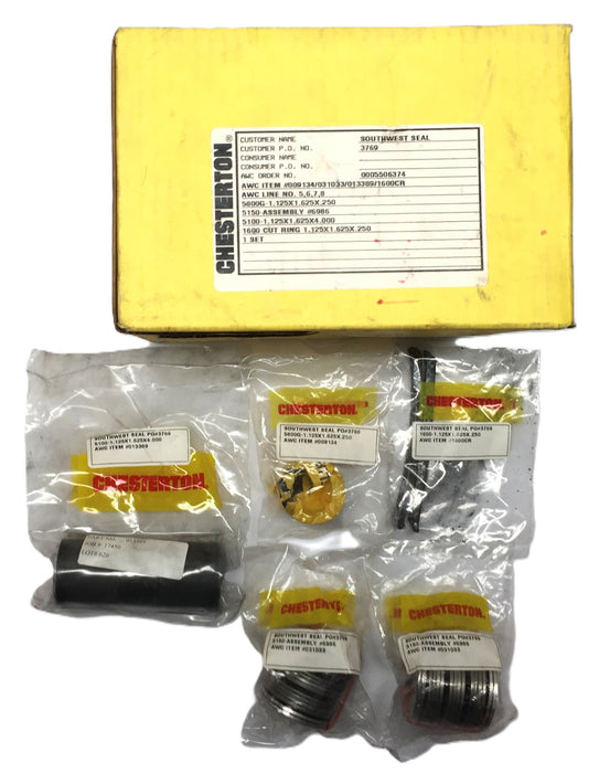 Chesterton Seal Accessory Kit 013389(1) 031033(2) 009134(1) 1600CR(2pcs) NOS