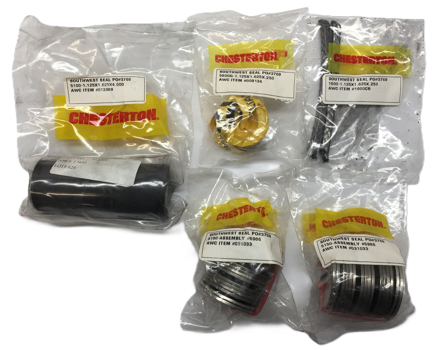 Chesterton Seal Accessory Kit 013389(1) 031033(2) 009134(1) 1600CR(2pcs) NOS