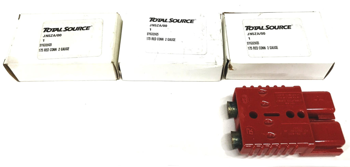 Total Source 2-Gauge 175 Red Connector SY6329G5 [Lot of 3] NOS