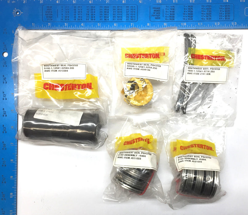 Chesterton Seal Accessory Kit 013389(1) 031033(2) 009134(1) 1600CR(2pcs) NOS