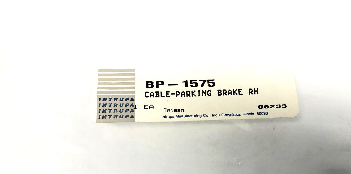Intrupa Right Hand Parking Brake Cable BP-1575 NOS
