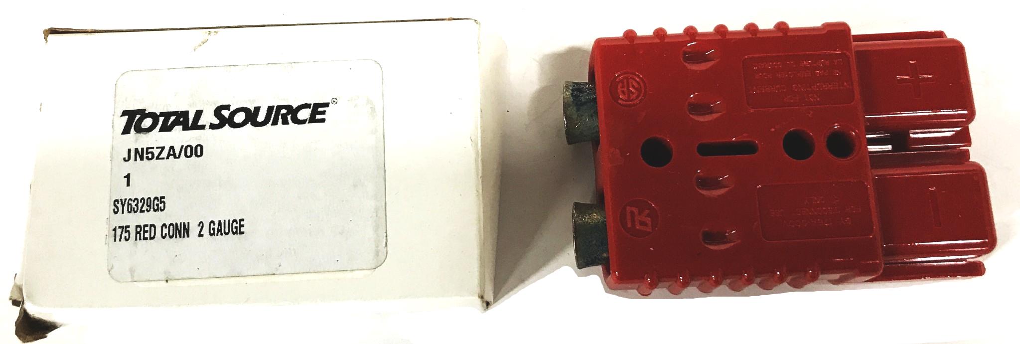 Total Source 2-Gauge 175 Red Connector SY6329G5 [Lot of 3] NOS