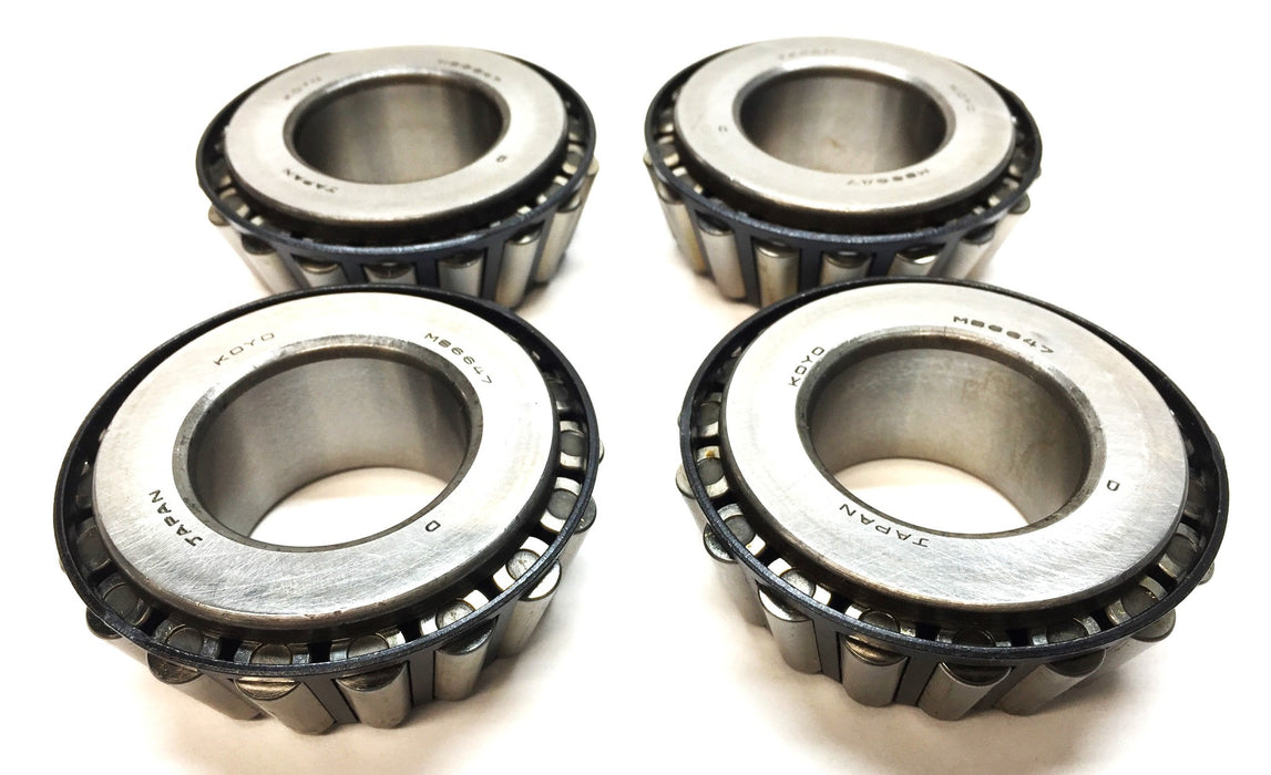 Koyo Tapered Roller Bearing Cone M86647 [Lot of 4] NOS
