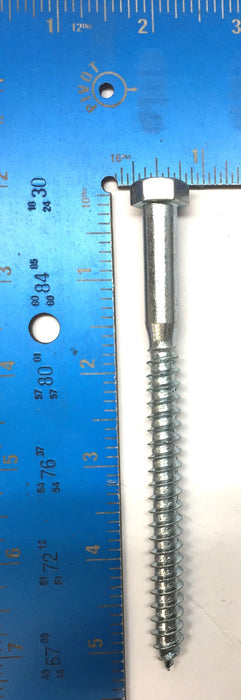 Brighton Best 3/8"-7 x 5" Zinc Hex Lag Screw CR+3 RoHS Compliant [Lot of 90] NOS